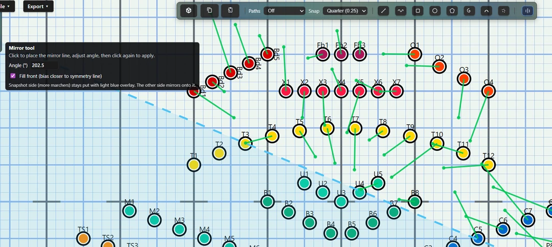 Marching Mapper drill tools